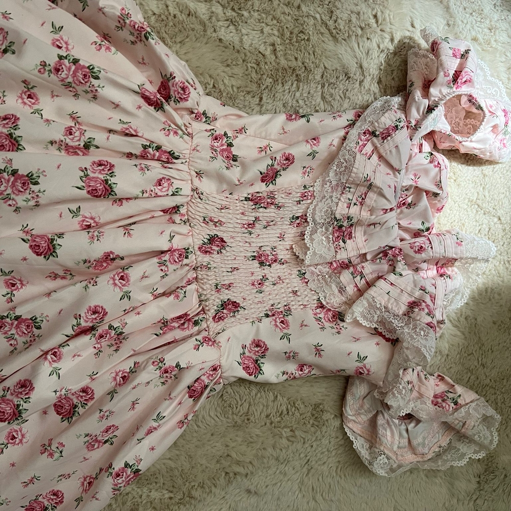 SHEIN Pink Floral Ruffle Dress - Picture 5 of 6